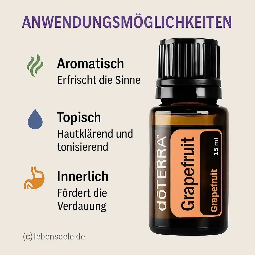 doTERRA Grapefruit Anwendung ätherisches Öl