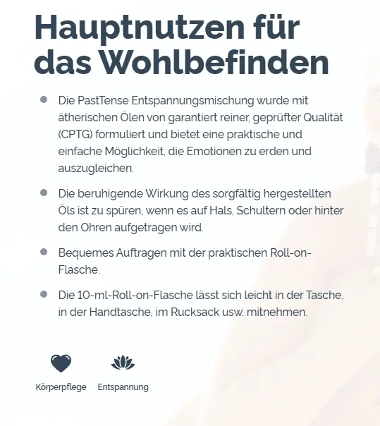 pasttense wohlbefinden