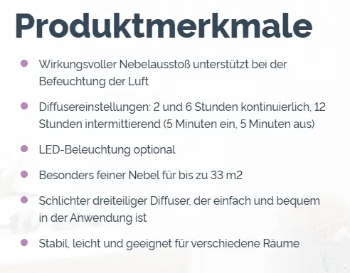 Petal Diffuser 2.0 Produktmerkmale